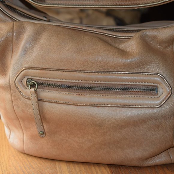 Cole Haan Multi Tan Leather Bag and Sandals Size 9 Nice! - Picture 8 of 14